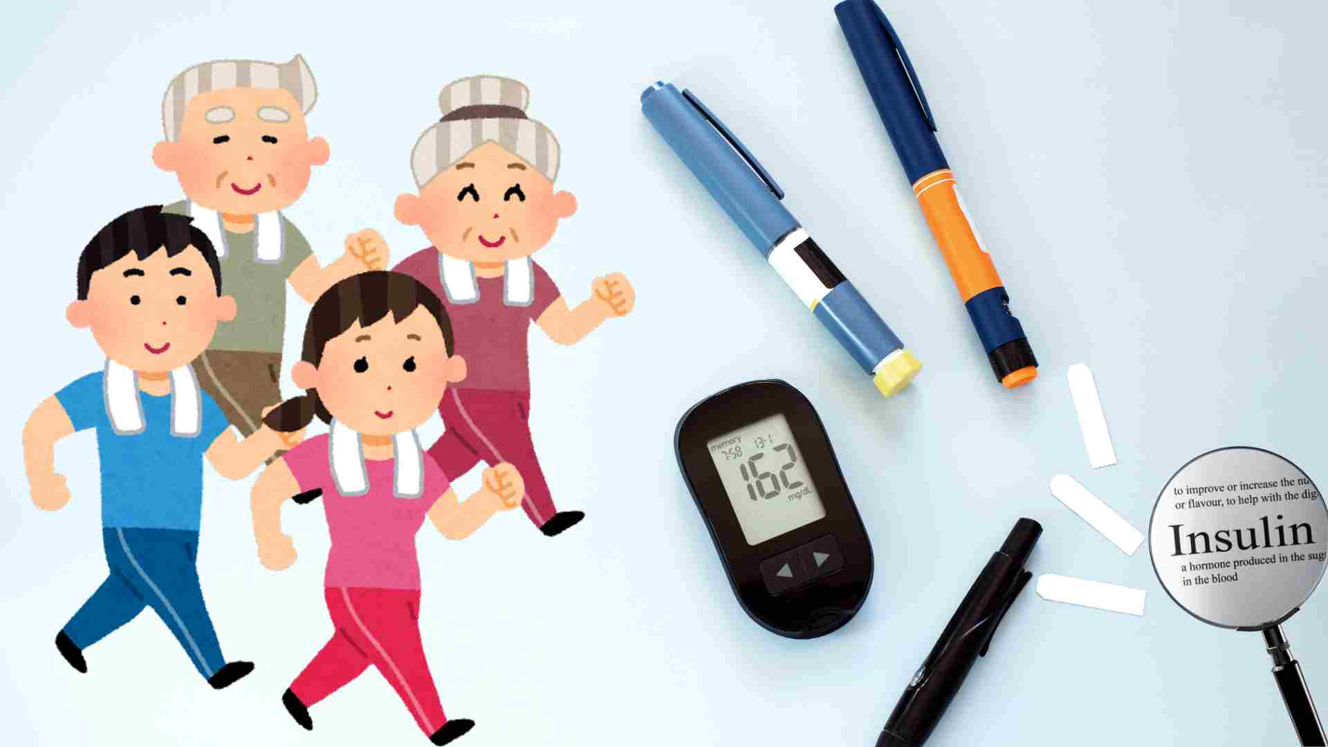 We can do some exercises to improve insulin sensitivity. Graphics: Ha May