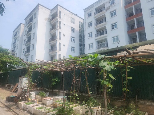 Khu nha tai dinh cu tai pho Kieu Mai, phuong Phuc Dien, quan Bac Tu Liem. Anh:  Minh Hanh 