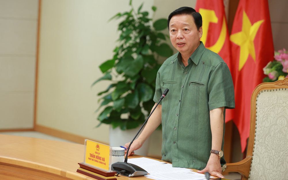 Member of the Party Central Committee, Deputy Prime Minister Tran Hong Ha said that maintaining and growing medicinal herbs under the forest canopy must be closely linked to "keeping the people, protecting the forest". Photo: VGP/Minh Khoi