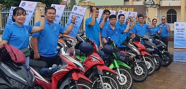 BHXH Bac Lieu thuong xuyen tuyen truyen BHXH tu nguyen den nguoi dan. Anh: Nhat Ho