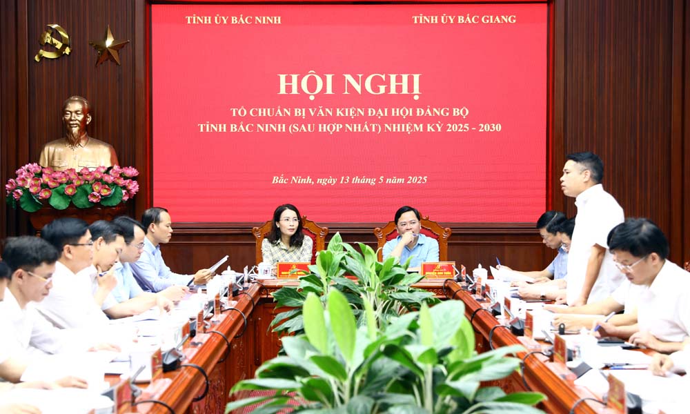 View of the Conference taking place in Bac Ninh province on May 13. Photo: Bac Giang Portal