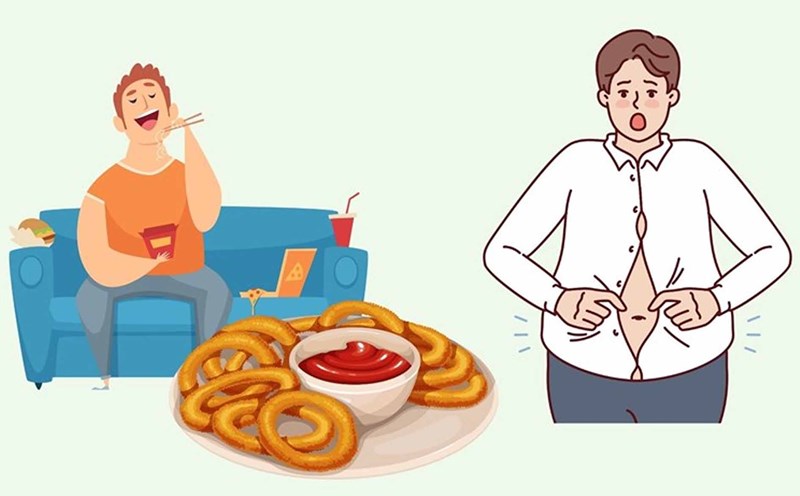 The popularity of instant noodles and fast food is causing the younger generation to gradually move away from traditional foods, while obesity and silent illness are increasing day by day. Graphics: Ha Le