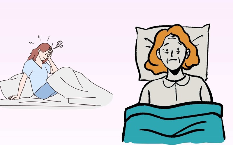 Sleeping like this, you are getting older every day without knowing it. Graphics: Minh Chau