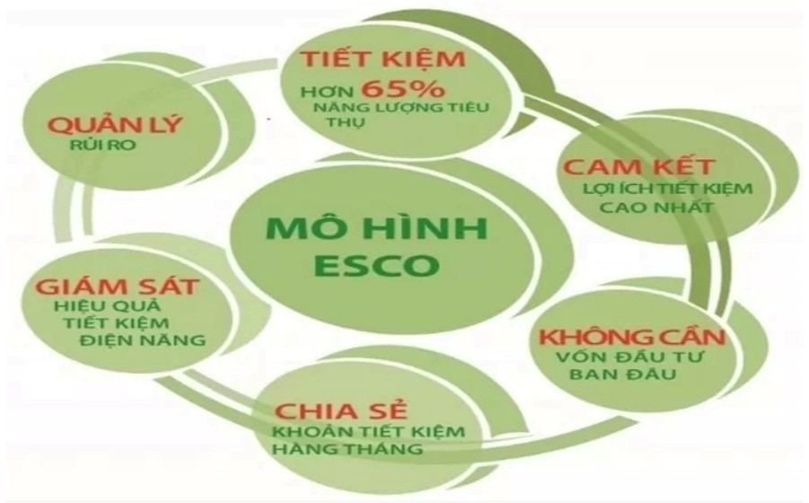 Viet Nam hien co tren 200 to chuc, doanh nghiep hoat dong trong linh vuc tu van va cung cap dich vu tiet kiem nang luong. Anh: Cuc Doi moi sang tao, Chuyen doi xanh va Khuyen cong