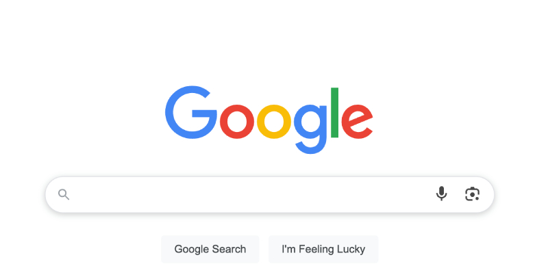 The Im Feeling lucky button is a long-standing feature on the Google homepage. Photo: Quang Minh