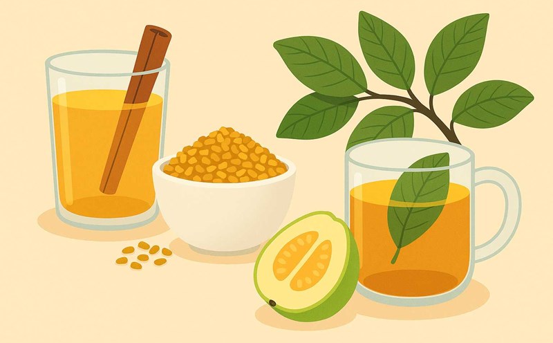 Some familiar herbs can help stabilize blood sugar. Graphic photo: Hoang Loc