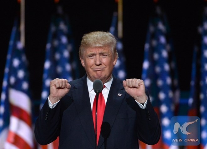 President Donald Trump has announced a 100% tariff on films produced outside the US. Photo: Xinhua