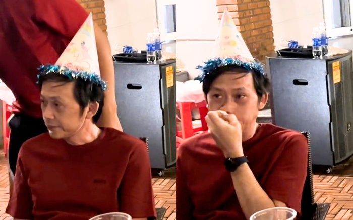 Latest image of Meritorious Artist Hoai Linh. Photo: Cut from Duong Trieu Vu's clip.