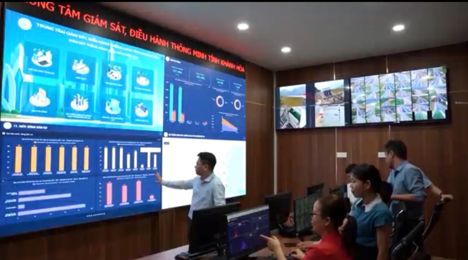 Khanh Hoa Province Smart operational monitoring center launched in May 2025. Photo: Phuong Linh