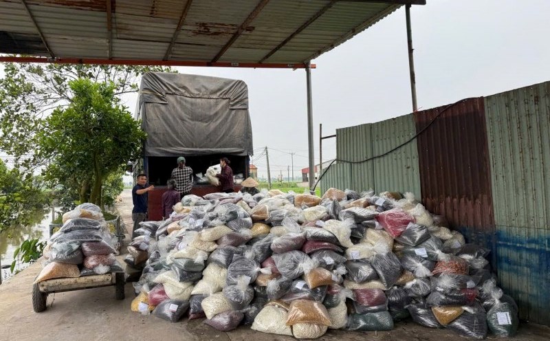 A batch of counterfeit functional foods of up to 100 tons with 900 counterfeit brands was discovered and seized by the police. Photo: Provided by the police