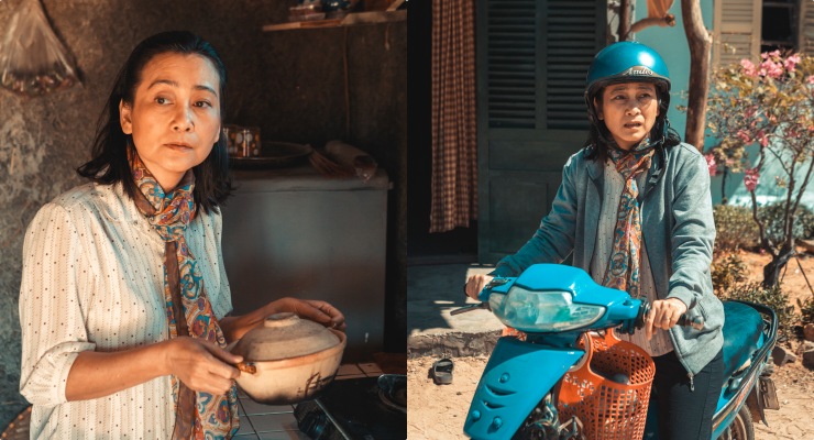 El artista meritorio Tuyet Thu dio la vuelta a los 8 de Ly Hai. Foto: Productor de cine.