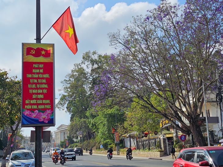 The Urban Order Management Team of Da Lat City contributes to managing urban order in the area. Photo: Thanh Quynh