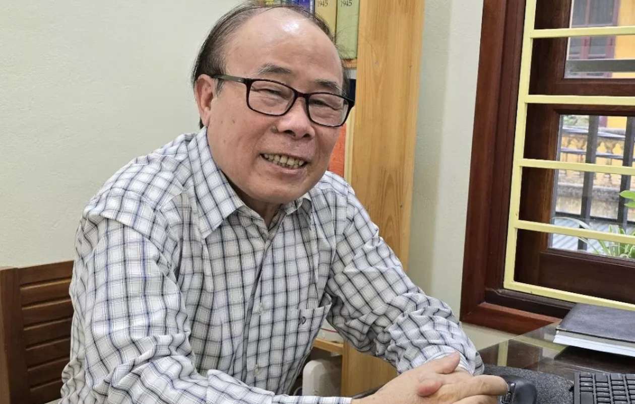 Mr. Le Dai Dien - former Deputy Director of the Nuclear Training Center, Vietnam Institute of Atomic Energy proposed amending the Law on Atomic Energy. Photo: Character provided