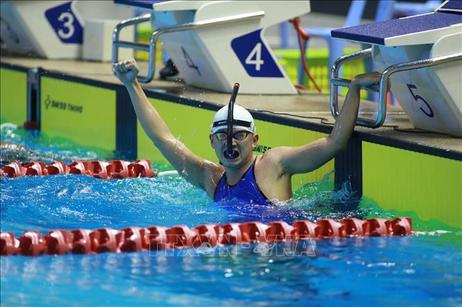 swimmer Nguyen Trong Dung at the 32nd SEA Games. Photo: VNA