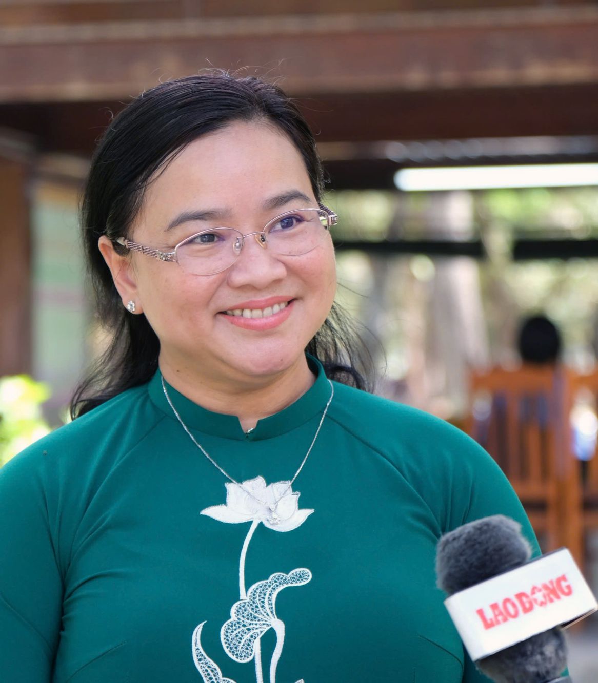 Ba Huynh Thi Hoai Thu. Anh: Phong Linh
