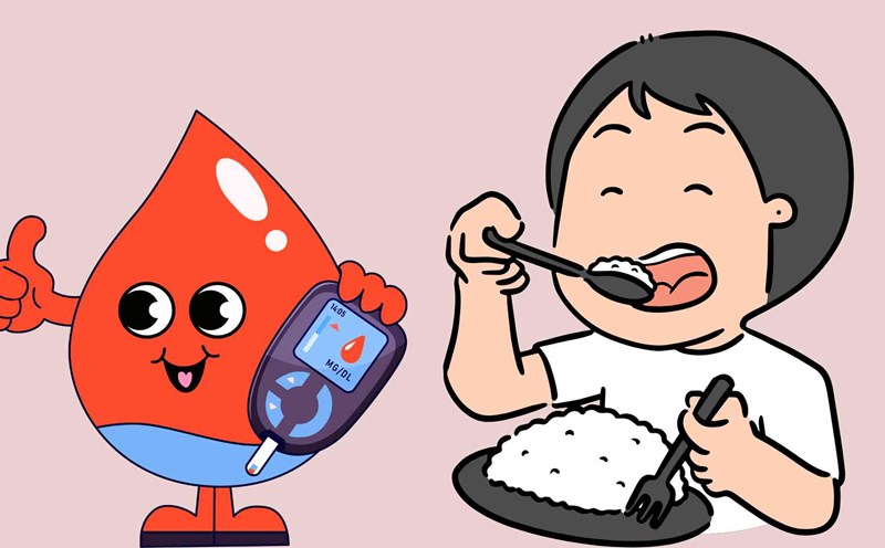 Eating rice properly can help stabilize blood sugar. Graphic photo: Hoang Loc