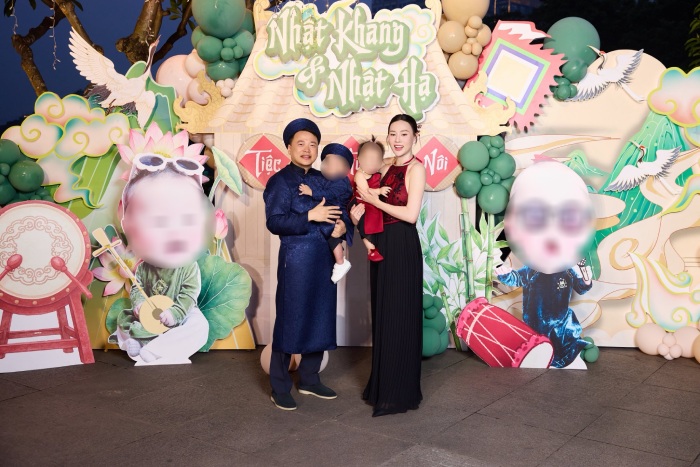 Phuong Oanh - Shark Binh couple and two children. Photo: Character provided