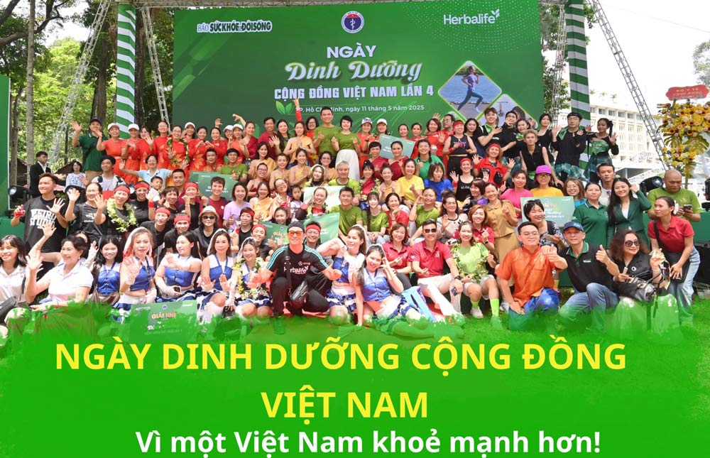 20 teams played with a large number of people in Ho Chi Minh City participating in the 4th "Vietnam Community Nutrition Day" program.