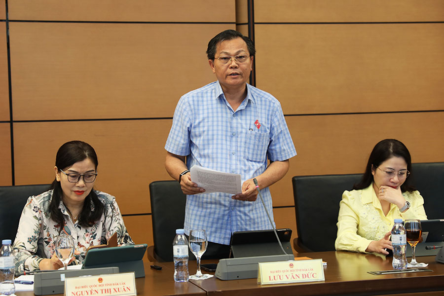 Đại biểu Lưu Văn Đức. Ảnh: Tô Thế