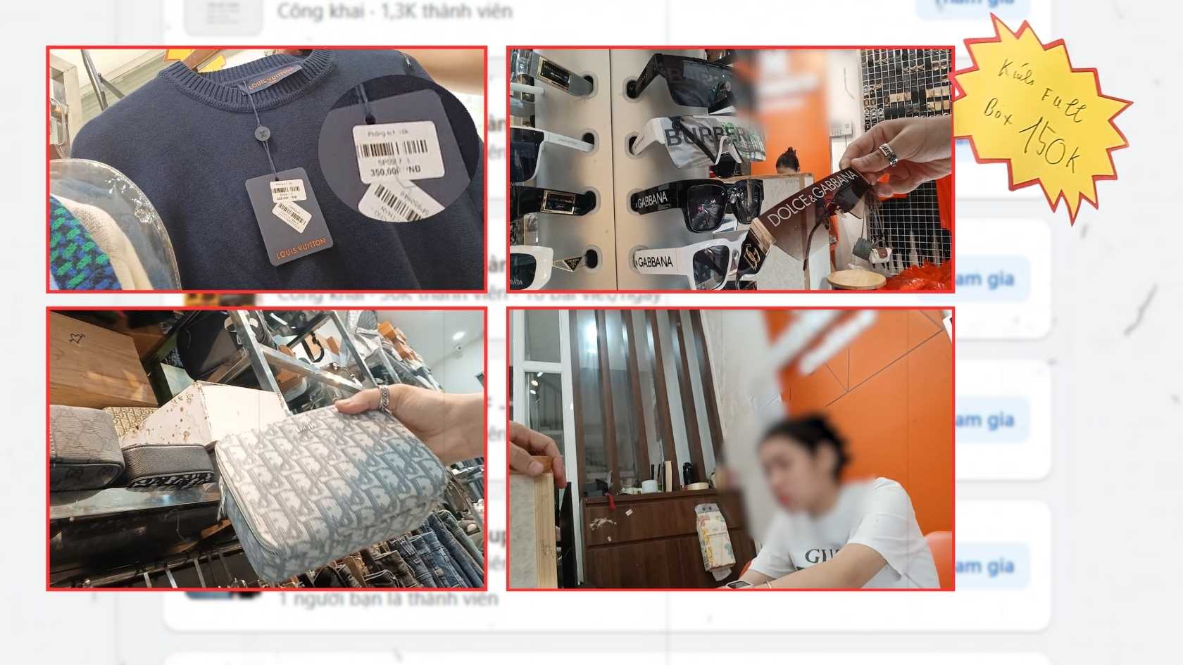 Openly selling cheap counterfeit goods, sellers may be prosecuted