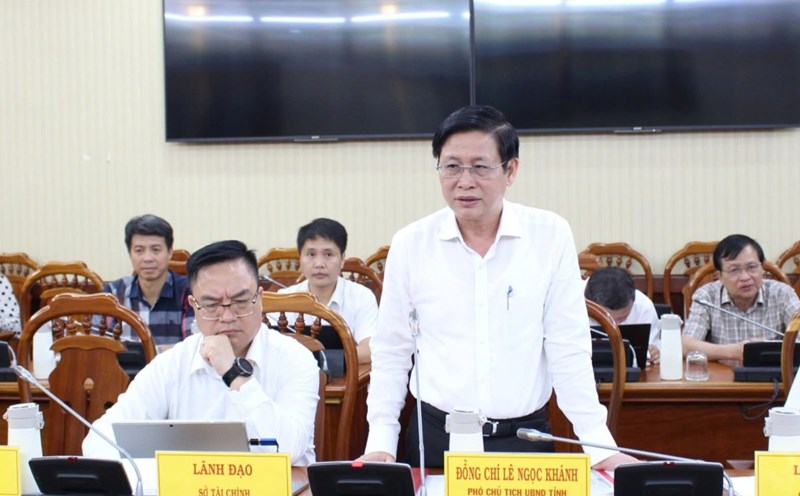 Mr. Le Ngoc Khanh - Vice Chairman of the People's Committee of Ba Ria - Vung Tau province - spoke at the meeting. Photo: Thanh An