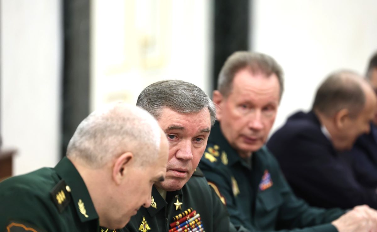 Los funcionarios rusos asistieron a la reunion para prepararse para las negociaciones con Ucrania, en la noche del 14 de mayo de 2025. Foto: Kremlin