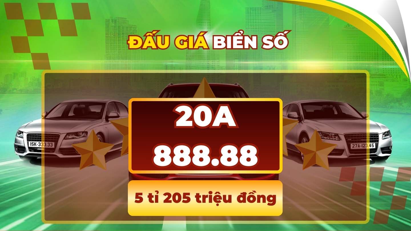 Hubo una placa superior a 5 mil millones de dong en la subasta el 15 de mayo