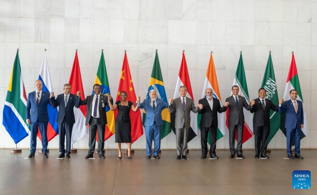 Delegates attending the 15th Conference of the National Security Advisors and Senior Representatives of the BRICS National Security countries in Brazil, on April 30, 2025. Photo: Xinhua