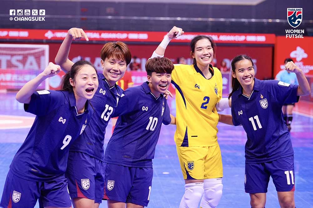 Thailand became the first team in Southeast Asia to qualify for the Women's Futsal World Cup. Photo: Thai Federation of Labor