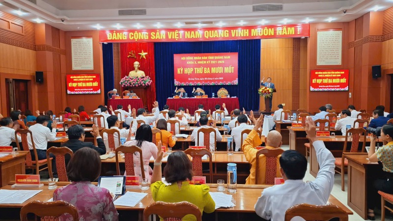 Dai bieu HDND Quang Nam hien co nguoi. Anh: Nguyen Hoang
