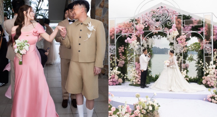 Ly Nha Ky shares about the wedding of Ho Quynh Huong and her husband. Photo: Provided by the artist