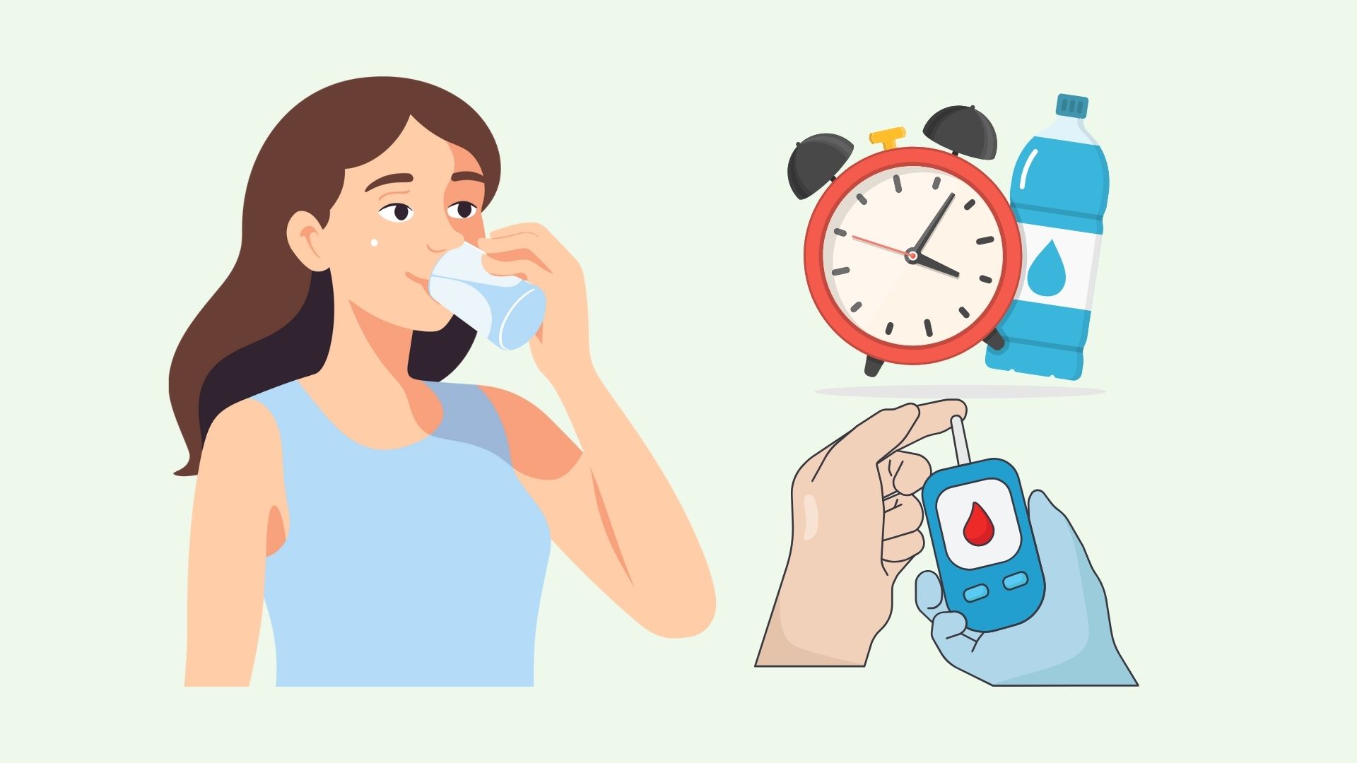 Lack of water, blood sugar can spike. Graphics: Linh Dan