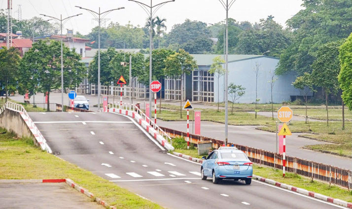 Un centro de prueba de manejo en Thai Nguyen. Foto: Lang Khoa.
