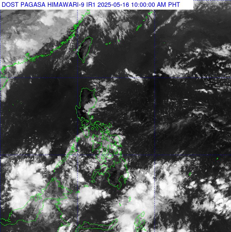 Anh ve tinh thoi tiet xung quanh Philippines. Anh: PAGASA