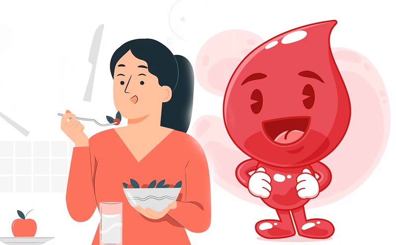 A scientific diet combined with exercise can help improve health. Graphic photo: Duc Thien