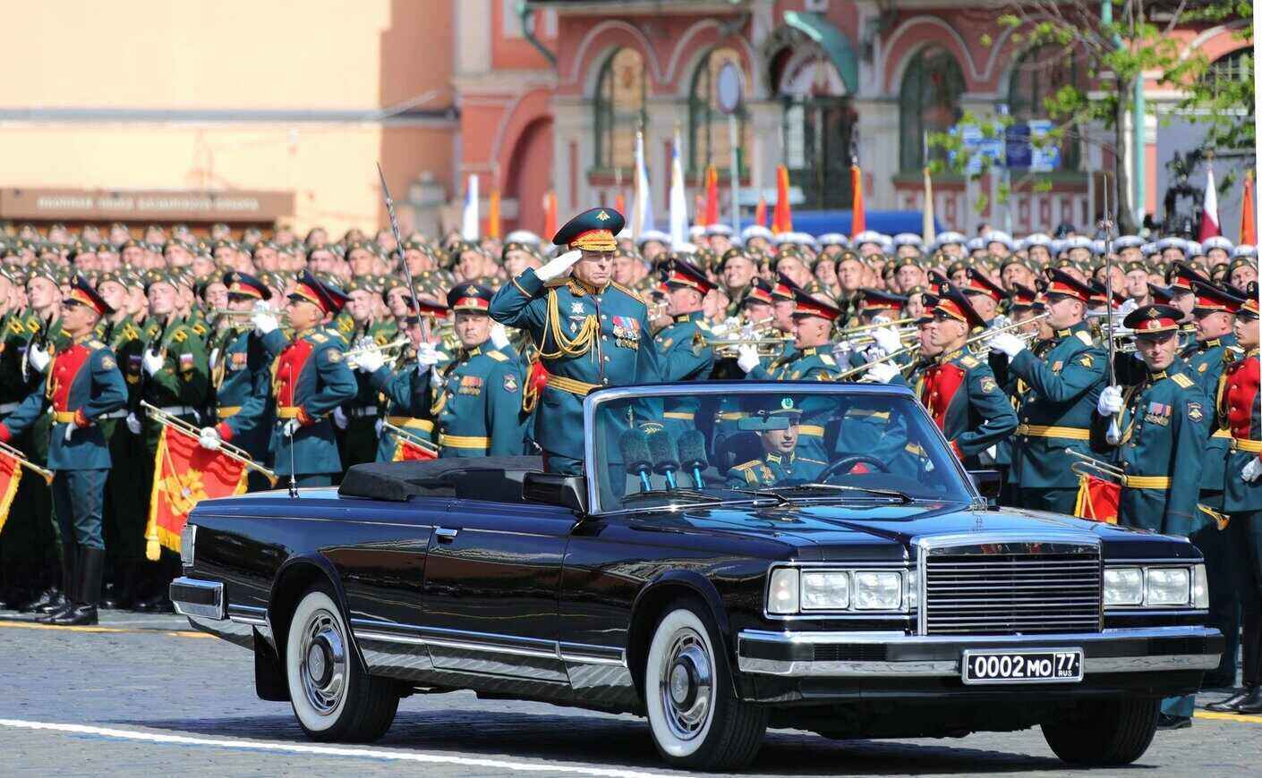 General Oleg Salyukov commands a parade in Red Square, Moscow, Russia on May 9. Photo: Kremlin