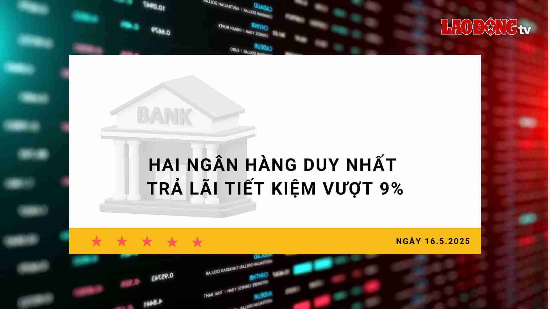 Interest rate 16.5: Only two banks pay savings interest rates exceeding 9%