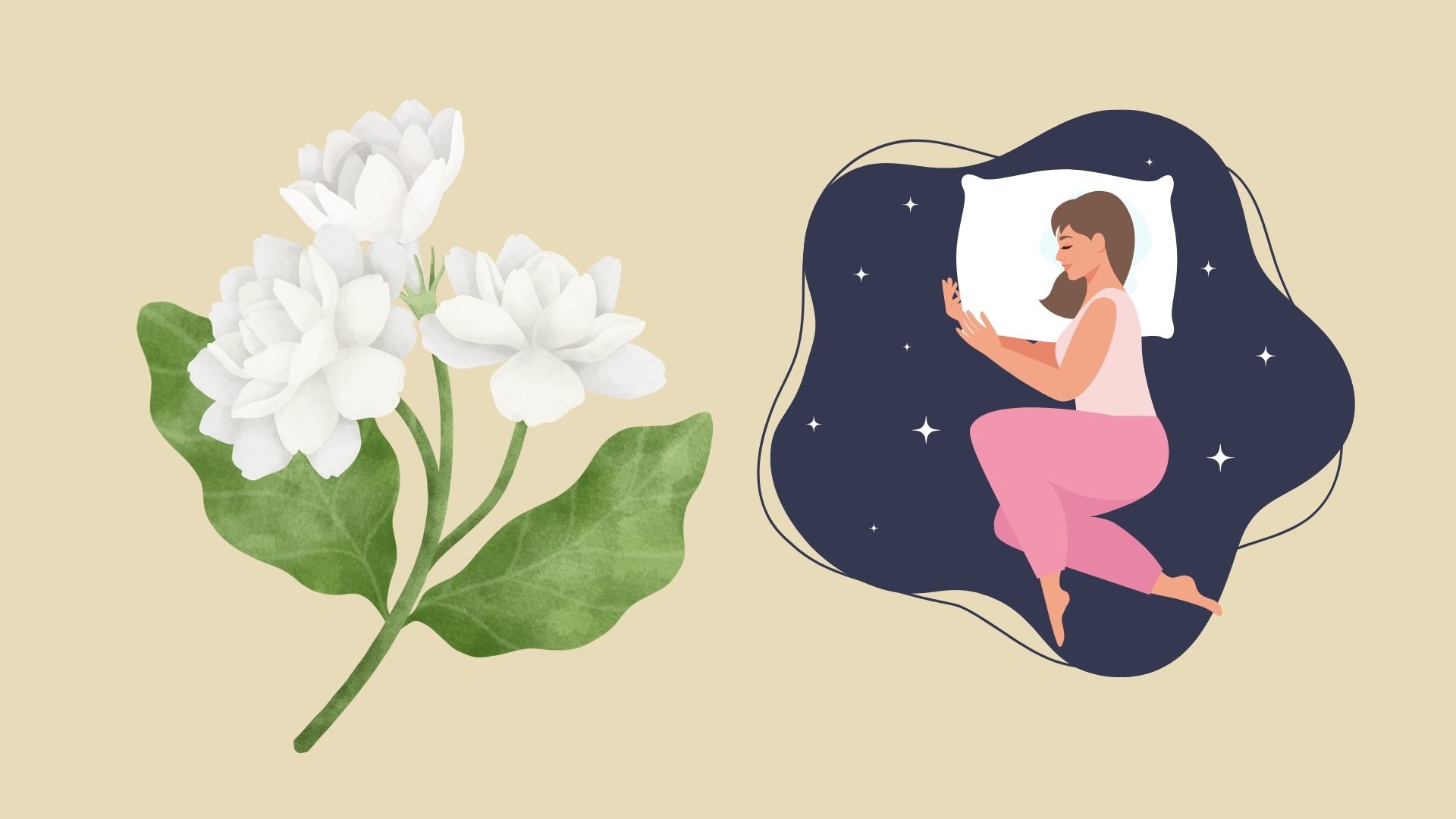 La flor fragante esta llena de jardin para ayudar a dormir mejor