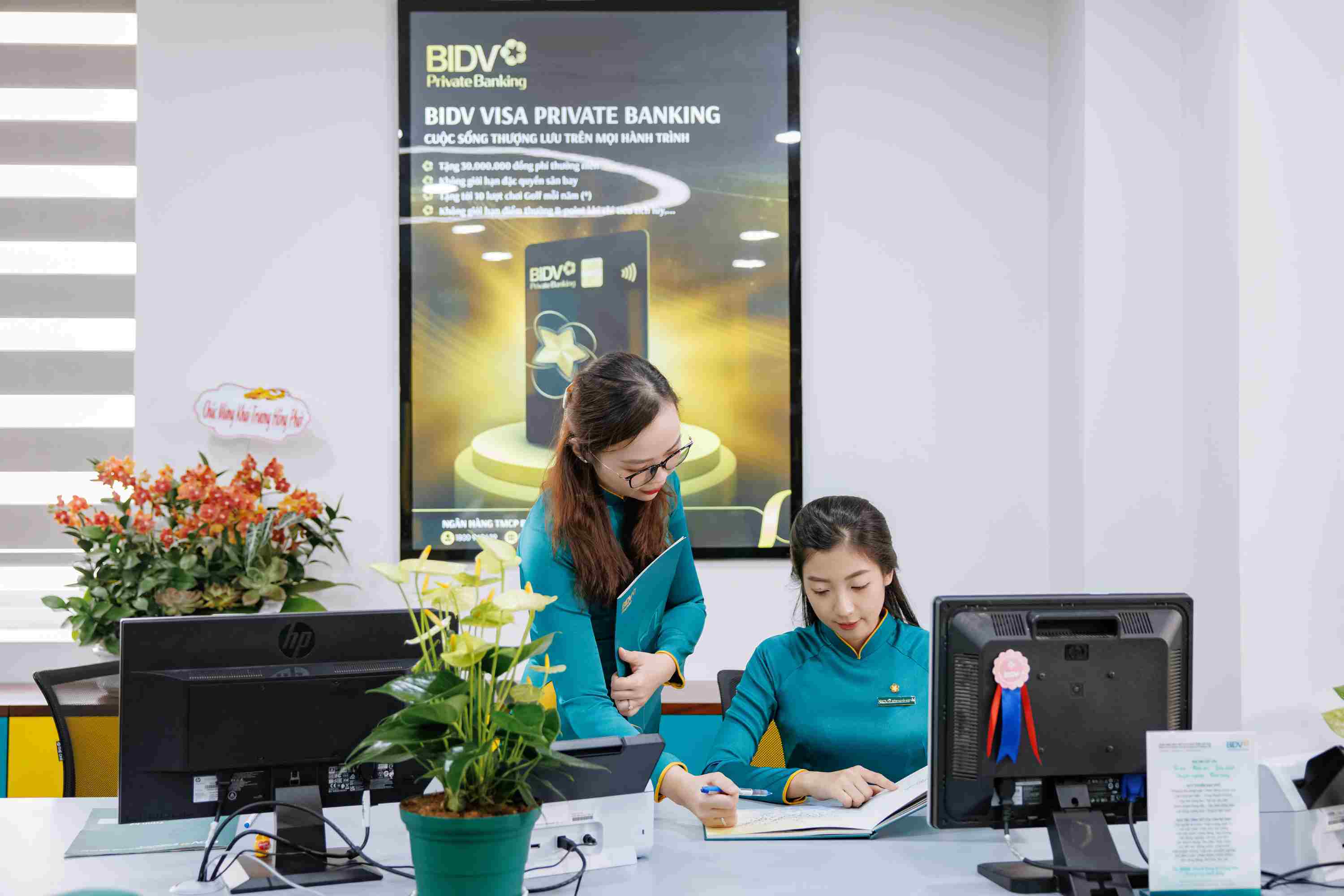 Priority transaction space for BIDV Premier customers at Branches. Photo: BIDV