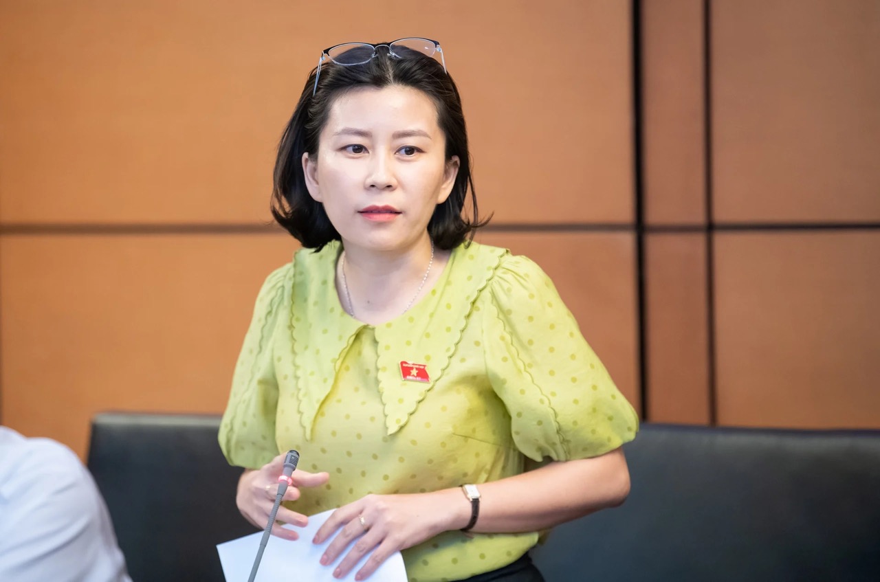 Dai bieu Quoc hoi Le Dao An Xuan. Anh: Media Quoc hoi