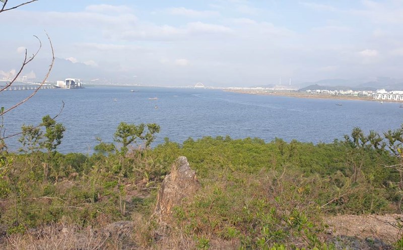 Cua Luc Bay seen from Hon Gac Island. Photo: Nguyen Hung