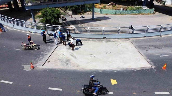 Chủ đầu tư: Vết lún trên cầu vượt nút giao nghìn tỉ ở Nha Trang do dầu mỡ