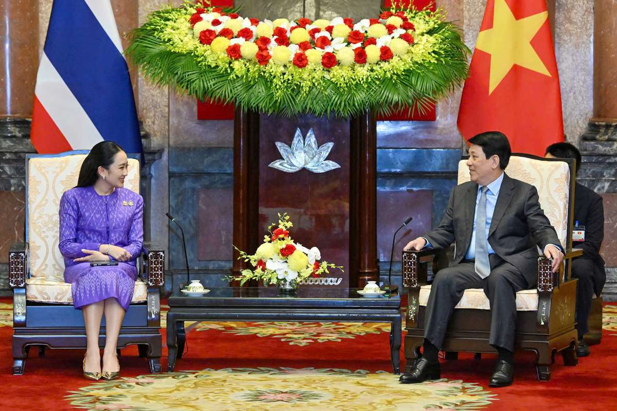 Politburo member and President Luong Cuong received Thai Prime Minister Paetongtarn Shinawatra. Photo: Hai Nguyen