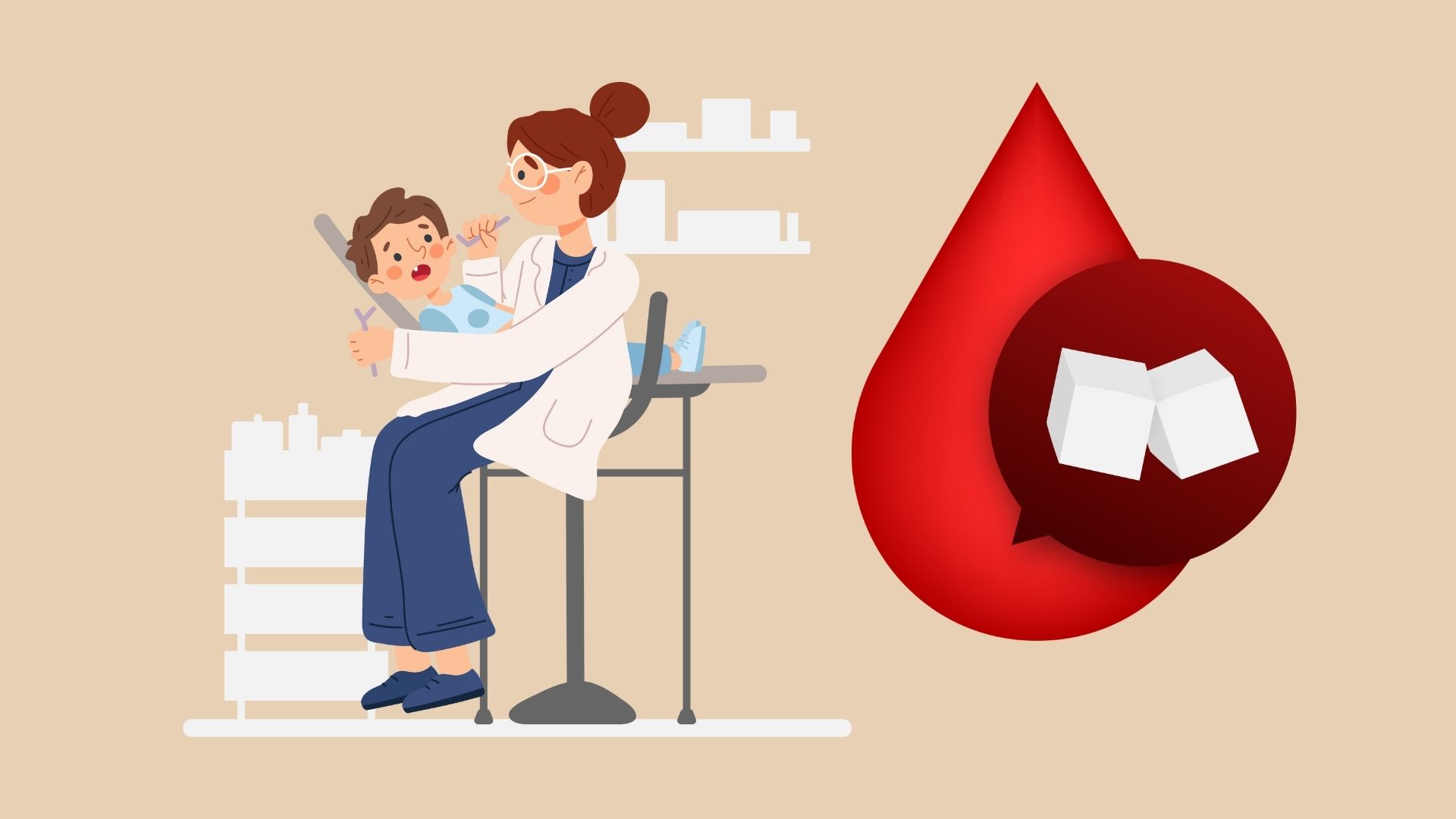 La razon por la que los niños tambien pueden tener hiperglucemia. Grafico: Linh Dan