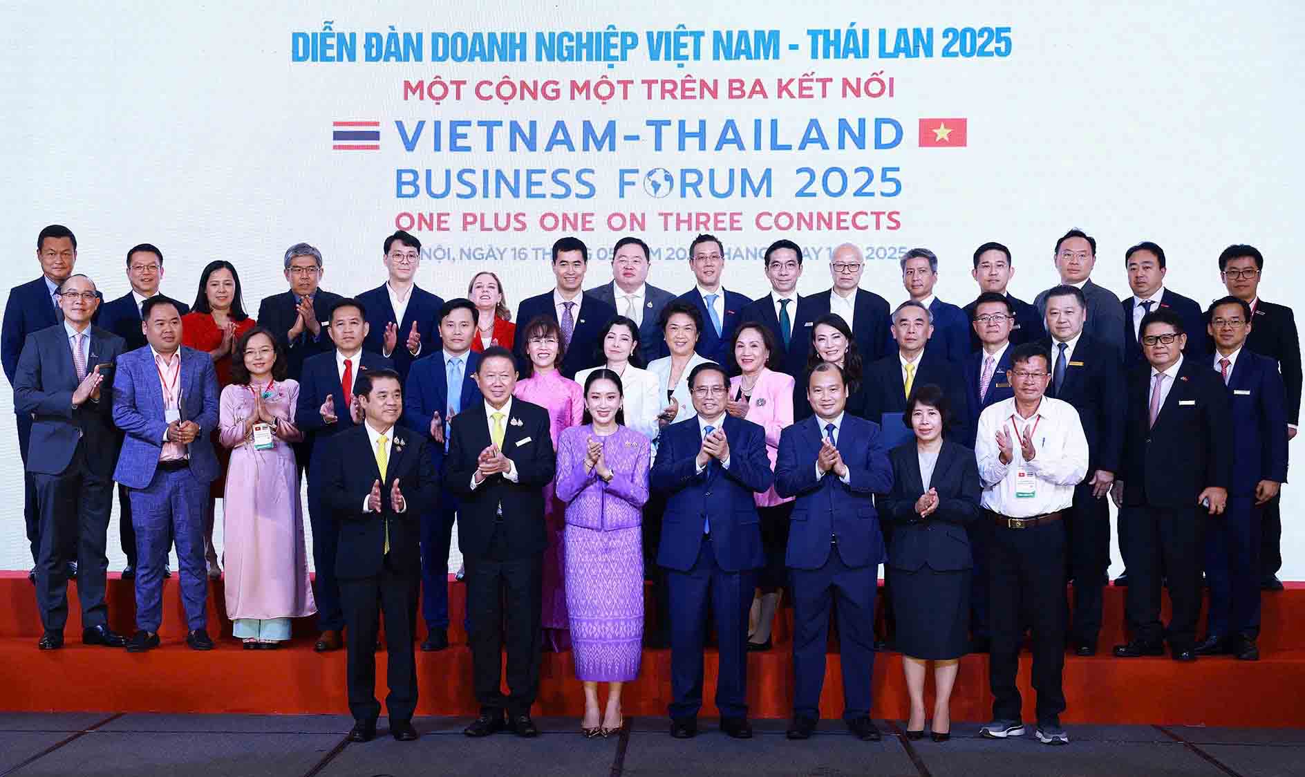 The event was attended by Prime Minister Pham Minh Chinh and Thai Prime Minister Paetongtarn Shinawatra, within the framework of a Thai Prime Minister's first official visit to Vietnam in more than a decade.