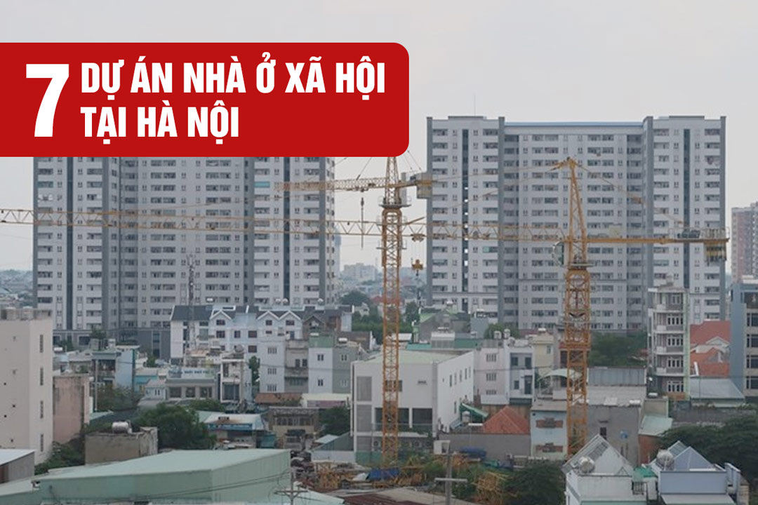 El progreso de la implementacion de 7 proyectos de vivienda social en Hanoi