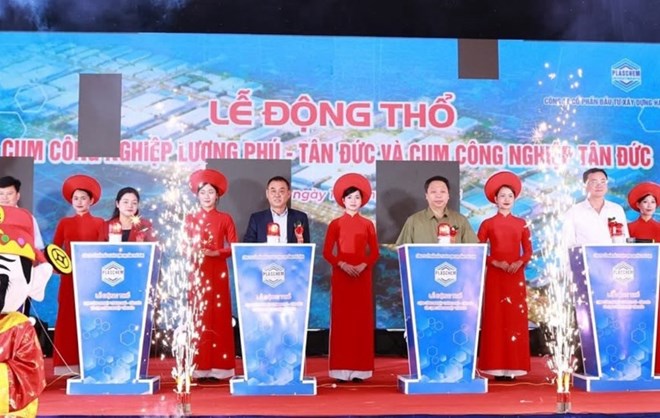 Động thổ hai cụm công nghiệp hơn 1.600 tỉ đồng ở Thái Nguyên