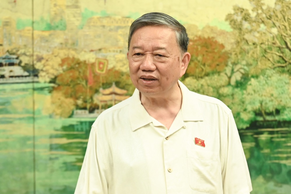 General Secretary To Lam spoke about the problems and negativity in bidding that need to be revised. Photo: Pham Dong