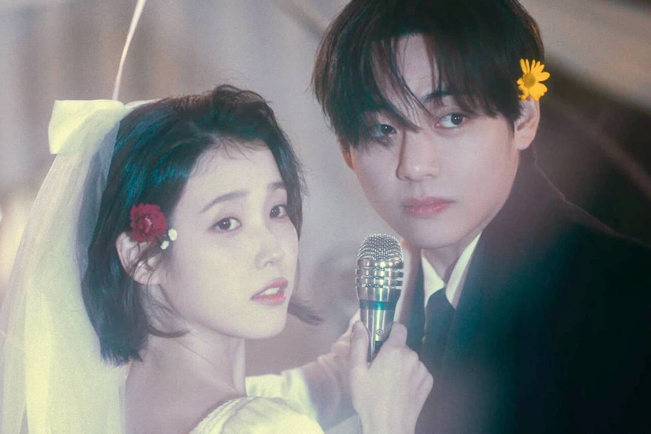 V BTS plays the male lead in IU's MV. Photo: MV Love Wins All