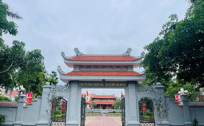 The President Ho Chi Minh Memorial Site was solemnly built in Tran Phu Commune. Photo: Mai Huong